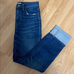 Madewell High Rise Slim Boyjean in Milton Wash